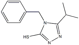 4-benzyl-5-(propan-2-yl)-4H-1,2,4-triazole-3-thiol Struktur