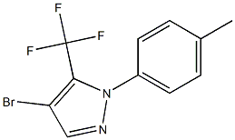 4-bromo-1-(4-methylphenyl)-5-(trifluoromethyl)-1H-pyrazole Struktur