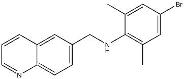 4-bromo-2,6-dimethyl-N-(quinolin-6-ylmethyl)aniline Struktur