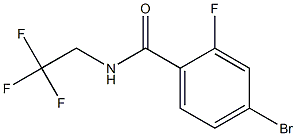 4-bromo-2-fluoro-N-(2,2,2-trifluoroethyl)benzamide Struktur