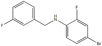 4-bromo-2-fluoro-N-[(3-fluorophenyl)methyl]aniline Struktur