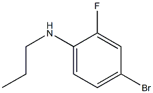 4-bromo-2-fluoro-N-propylaniline Struktur