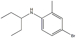 4-bromo-2-methyl-N-(pentan-3-yl)aniline Struktur