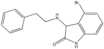 4-bromo-3-[(2-phenylethyl)amino]-2,3-dihydro-1H-indol-2-one Struktur