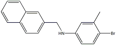 4-bromo-3-methyl-N-(naphthalen-2-ylmethyl)aniline Struktur