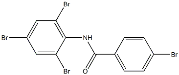 4-bromo-N-(2,4,6-tribromophenyl)benzamide Struktur