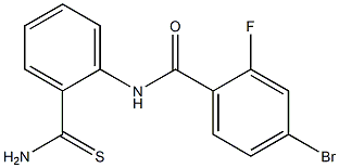 4-bromo-N-(2-carbamothioylphenyl)-2-fluorobenzamide Struktur