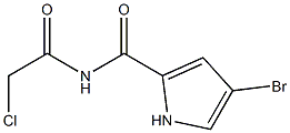 4-bromo-N-(2-chloroacetyl)-1H-pyrrole-2-carboxamide Struktur