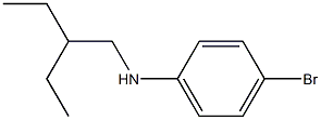 4-bromo-N-(2-ethylbutyl)aniline Struktur