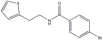 4-bromo-N-(2-thien-2-ylethyl)benzamide Struktur