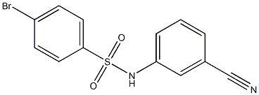 4-bromo-N-(3-cyanophenyl)benzenesulfonamide Struktur