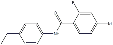 4-bromo-N-(4-ethylphenyl)-2-fluorobenzamide Struktur