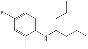 4-bromo-N-(heptan-4-yl)-2-methylaniline Struktur