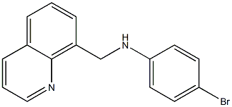 4-bromo-N-(quinolin-8-ylmethyl)aniline Struktur