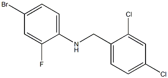 4-bromo-N-[(2,4-dichlorophenyl)methyl]-2-fluoroaniline Struktur