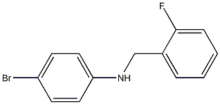 4-bromo-N-[(2-fluorophenyl)methyl]aniline Struktur