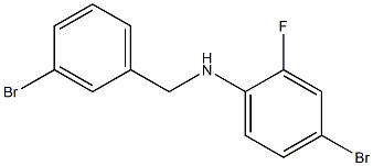 4-bromo-N-[(3-bromophenyl)methyl]-2-fluoroaniline Struktur