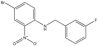 4-bromo-N-[(3-fluorophenyl)methyl]-2-nitroaniline Struktur