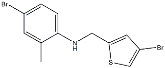 4-bromo-N-[(4-bromothiophen-2-yl)methyl]-2-methylaniline Struktur