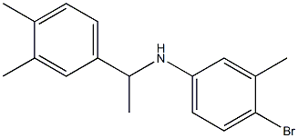 4-bromo-N-[1-(3,4-dimethylphenyl)ethyl]-3-methylaniline Struktur