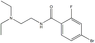 4-bromo-N-[2-(diethylamino)ethyl]-2-fluorobenzamide Struktur