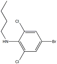 4-bromo-N-butyl-2,6-dichloroaniline Struktur