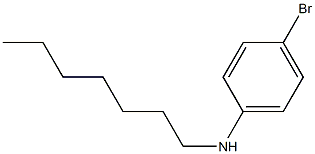 4-bromo-N-heptylaniline Struktur