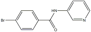 4-bromo-N-pyridin-3-ylbenzamide Struktur