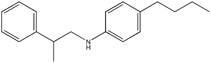 4-butyl-N-(2-phenylpropyl)aniline Struktur