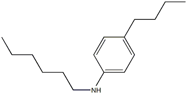 4-butyl-N-hexylaniline Struktur