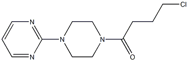 4-chloro-1-[4-(pyrimidin-2-yl)piperazin-1-yl]butan-1-one Struktur