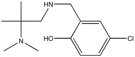 4-chloro-2-({[2-(dimethylamino)-2-methylpropyl]amino}methyl)phenol Struktur