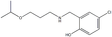 4-chloro-2-({[3-(propan-2-yloxy)propyl]amino}methyl)phenol Struktur