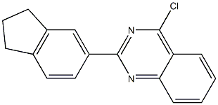 4-chloro-2-(2,3-dihydro-1H-inden-5-yl)quinazoline Struktur