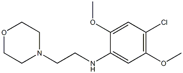 4-chloro-2,5-dimethoxy-N-[2-(morpholin-4-yl)ethyl]aniline Struktur