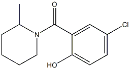 4-chloro-2-[(2-methylpiperidin-1-yl)carbonyl]phenol Struktur