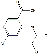 4-chloro-2-[(methoxyacetyl)amino]benzoic acid Struktur