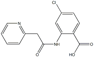 4-chloro-2-[2-(pyridin-2-yl)acetamido]benzoic acid Struktur