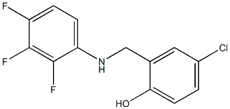 4-chloro-2-{[(2,3,4-trifluorophenyl)amino]methyl}phenol Struktur