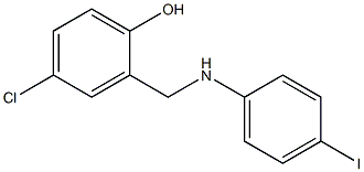 4-chloro-2-{[(4-iodophenyl)amino]methyl}phenol Struktur