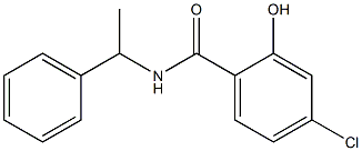 4-chloro-2-hydroxy-N-(1-phenylethyl)benzamide Struktur