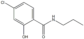 4-chloro-2-hydroxy-N-propylbenzamide Struktur