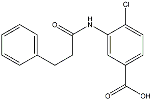 4-chloro-3-(3-phenylpropanamido)benzoic acid Struktur