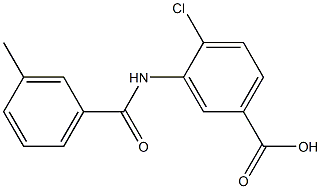 4-chloro-3-[(3-methylbenzoyl)amino]benzoic acid Struktur