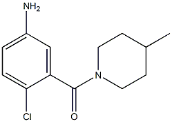 4-chloro-3-[(4-methylpiperidin-1-yl)carbonyl]aniline Struktur