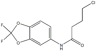 4-chloro-N-(2,2-difluoro-2H-1,3-benzodioxol-5-yl)butanamide Struktur