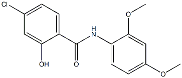 4-chloro-N-(2,4-dimethoxyphenyl)-2-hydroxybenzamide Struktur