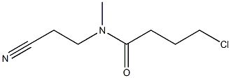 4-chloro-N-(2-cyanoethyl)-N-methylbutanamide Struktur