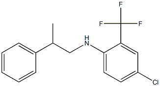 4-chloro-N-(2-phenylpropyl)-2-(trifluoromethyl)aniline Struktur