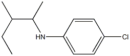 4-chloro-N-(3-methylpentan-2-yl)aniline Struktur